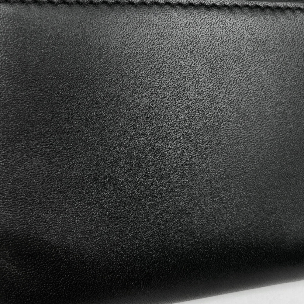 Celine zipper leather logo black card Wallet round - Picture 3 of 5
